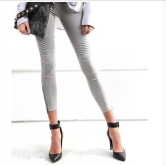 💝Moto Bike pant/leggings w/ankle zipper NWT - Picture 2 of 2